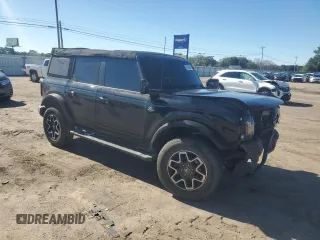 2023 Ford Bronco with VIN 1FMDE5BHXPLA82939, listed as a Copart auction lot 81402454 with 23,392 mi miles and Salvage Title. Bid and sale history available at DreamBid. Image 4.