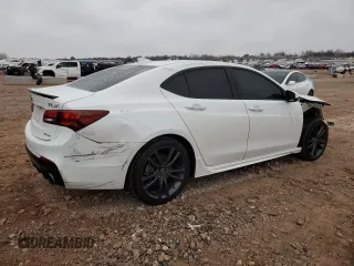2020 Acura TLX w/A-Spec Pkg with VIN 19UUB3F63LA002527, listed as a Copart auction lot 44387685 with Not provided miles and Salvage title. Bid and sale history available at DreamBid. Image 3.