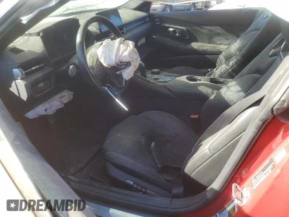 2022 Toyota Supra 3.0 z VIN WZ1DB0C04NW046282, wystawiony jako Copart lot #80995874 z przebiegiem 32 087 mil mil oraz Szkoda całkowita • Salvage title. Historia ofert i sprzedaży dostępna na DreamBid. Obrazek 7.