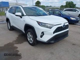 2021 Toyota RAV4 Hybrid XLE with VIN 2T3RWRFV6MW114082, listed as a IAAI auction lot 42038315 with 50,009 mi miles. Bid and sale history available at carsss.com. Image 1.