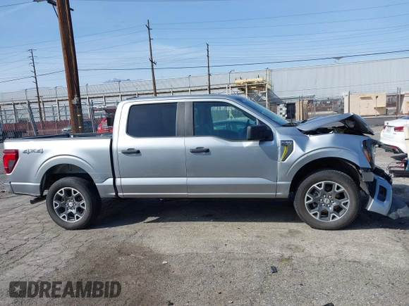 2024 Ford F-150 STX with VIN 1FTEW2LP4RKD24322, listed as a IAAI auction lot 41849417 with 7,199 mi miles and . Bid and sale history available at carsss.com. Image 13.