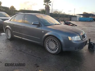 2004 Audi A4 1.8T with VIN WAUJC68EX4A225313, listed as a Copart auction lot 41542835 with 163,806 mi miles and Salvage Title. Bid and sale history available at carsss.com. Image 4.