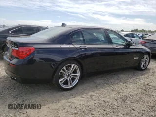 2012 BMW 7 Series 740Li with VIN WBAKB4C5XCC576227, listed as a Copart auction lot 52946135 with 154,611 mi miles and Salvage Title. Bid and sale history available at carsss.com. Image 3.