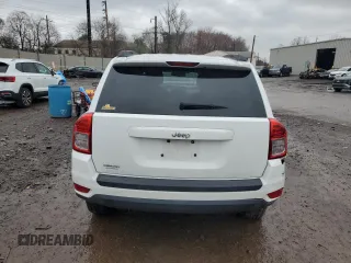 2013 Jeep Compass Sport with VIN 1C4NJCBA2DD102375, listed as a Copart auction lot 51595225 with 92,398 mi miles and Salvage Title. Bid and sale history available at carsss.com. Image 6.