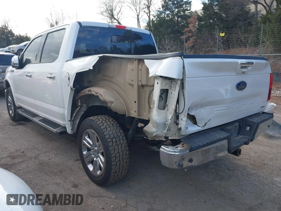 2018 Ford F-150 XL with VIN 1FTEW1EP6JKE65498, listed as a IAAI auction lot 41541186 with 167,974 mi miles and . Bid and sale history available at DreamBid. Image 3.
