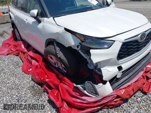 2021 Toyota Highlander L with VIN 5TDCZRAH6MS067507, listed as a IAAI auction lot 38480956 with 23,687 mi miles and . Bid and sale history available at DreamBid. Image 6.