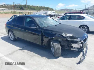 2014 BMW 3 Series 328i with VIN WBA3C1C55EK108432, listed as a IAAI auction lot 41934089 with 1 mi miles. Bid and sale history available at carsss.com. Image 1.