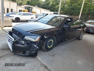2013 Audi A8 4.0L with VIN WAUR2AFD5DN009591, listed as a Copart auction lot 63635535 with 159,321 mi miles and Clean title. Bid and sale history available at DreamBid. Image 1.