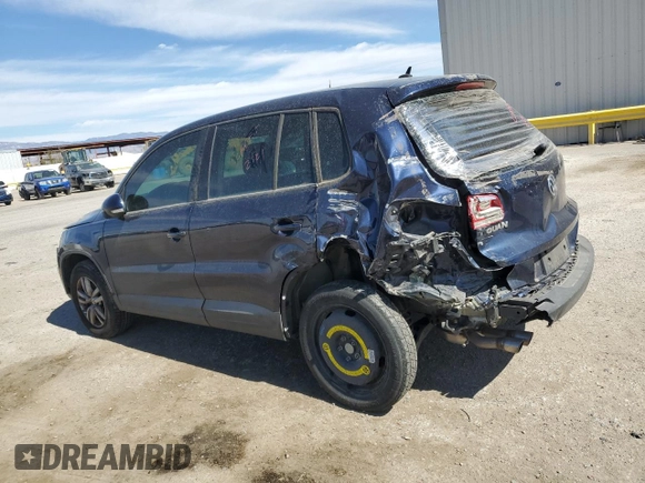 2013 Volkswagen Tiguan S z VIN WVGAV3AX7DW577836, wystawiony jako Copart lot #46491625 z przebiegiem 108 349 mil mil oraz Szkoda całkowita • Salvage title. Historia ofert i sprzedaży dostępna na DreamBid. Obrazek 2.