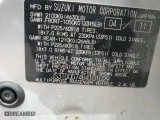 2011 Suzuki Grand Vitara Limited with VIN JS3TD0D74B4101029, listed as a Copart auction lot 88493455 with 123,118 mi miles and Salvage Title. Bid and sale history available at carsss.com. Image 13.