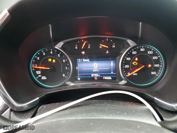 2020 Chevrolet Equinox LT with VIN 2GNAXUEV9L6237052, listed as a Copart auction lot 46254575 with 87,763 mi miles and Salvage Title. Bid and sale history available at carsss.com. Image 9.