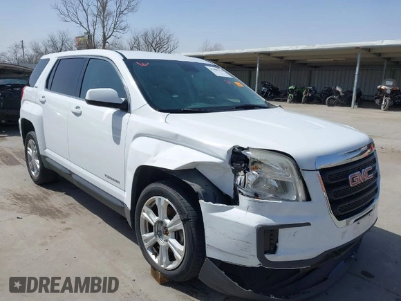 2017 GMC Terrain SLE with VIN 2GKALMEK4H6299190, listed as a IAAI auction lot 41808216 with 101,579 mi miles. Bid and sale history available at carsss.com. Image 1.