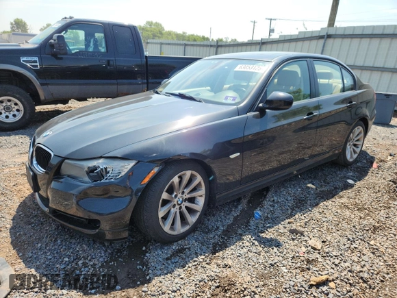 2011 BMW 3 Series 328i with VIN WBAPH5C5XBF093456, listed as a Copart auction lot 63053125 with Not provided miles and Salvage title. Bid and sale history available at DreamBid. Image 1.