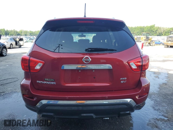 2018 Nissan Pathfinder SL with VIN 5N1DR2MM9JC668472, listed as a Copart auction lot 61376505 with 127,250 mi miles and Salvage title. Bid and sale history available at DreamBid. Image 6.