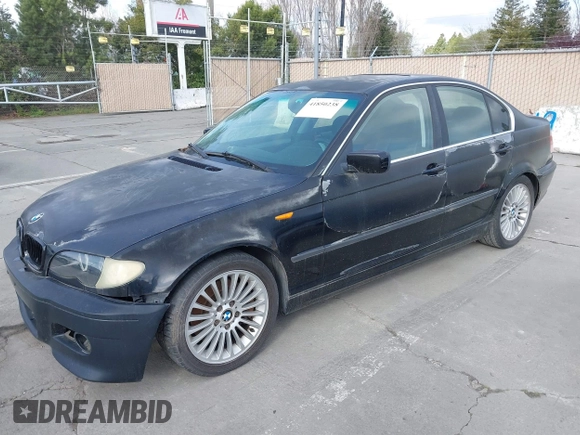 2003 BMW 3 Series 330i with VIN WBAEV534X3KM29039, listed as a IAAI auction lot 41850238 with 127,791 mi miles. Bid and sale history available at carsss.com. Image 2.