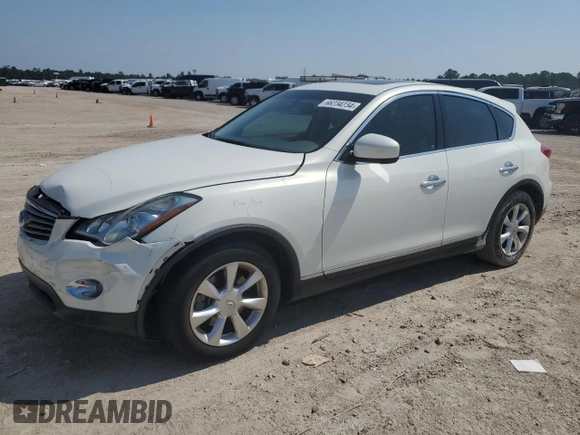 2010 Infiniti EX Journey with VIN JN1AJ0HP4AM701138, listed as a Copart auction lot 66234234 with 80,156 mi miles and Salvage Title. Bid and sale history available at carsss.com. Image 1.