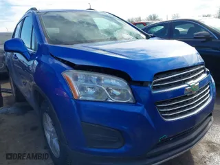 2016 Chevrolet Trax LT with VIN KL7CJPSB2GB542570, listed as a IAAI auction lot 41448934 with 160,468 mi miles. Bid and sale history available at carsss.com. Image 1.