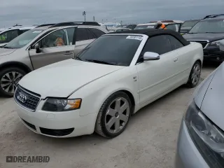 2005 Audi S4 with VIN WUARL48H65K901503, listed as a Copart auction lot 76890114 with 104,022 mi miles and Non Repairable. Bid and sale history available at carsss.com. Image 1.