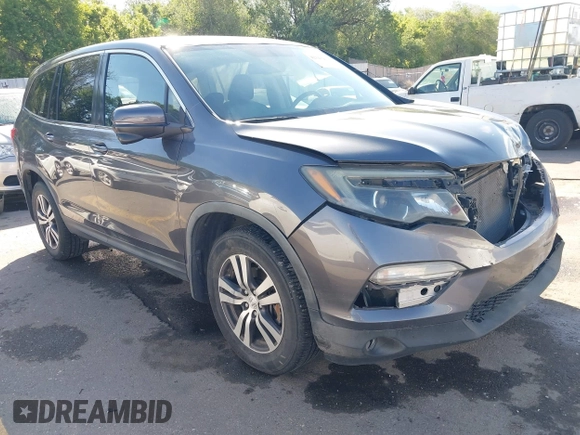 2016 Honda Pilot EX-L with VIN 5FNYF6H56GB007650, listed as a IAAI auction lot 42343914 with 147,354 mi miles and . Bid and sale history available at DreamBid. Image 1.