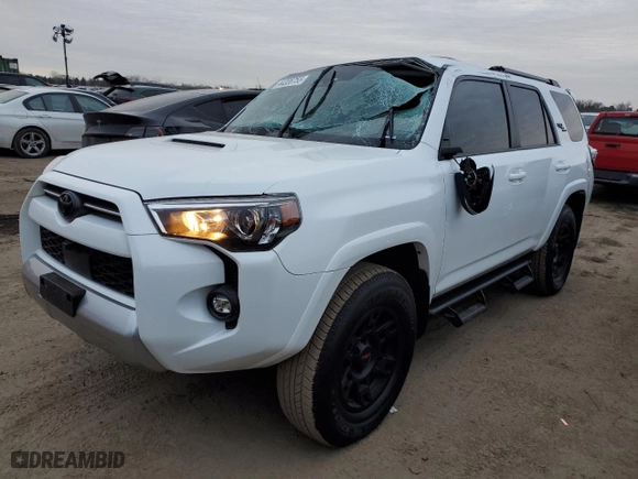 2024 Toyota 4Runner TRD Off Road with VIN JTERU5JR7R6270449, listed as a Copart auction lot 44336755 with 12,599 mi miles and Salvage Title. Bid and sale history available at carsss.com. Image 1.