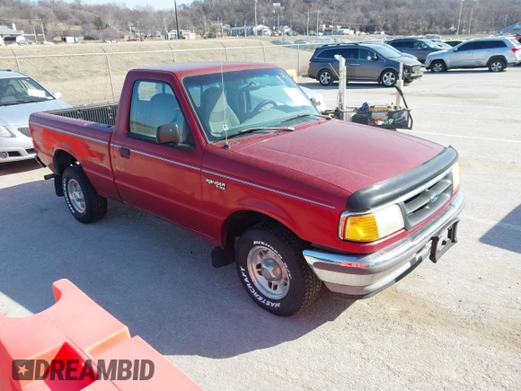1997 Ford Ranger XLT with VIN 1FTCR10A5VPB61024, listed as a IAAI auction lot 41665439 with 167,187 mi miles. Bid and sale history available at carsss.com. Image 1.