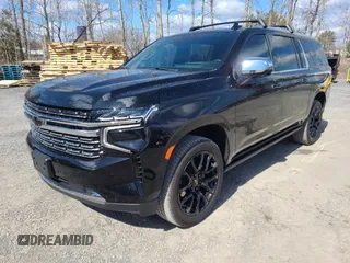 2023 Chevrolet Suburban Premier with VIN 1GNSKFKDXPR118527, listed as a Copart auction lot 49397994 with 17,039 mi miles and . Bid and sale history available at DreamBid. Image 2.