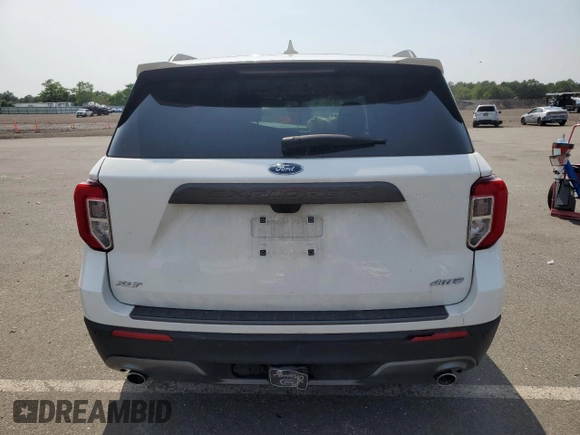 2023 Ford Explorer XLT with VIN 1FMSK8DH3PGB32460, listed as a Copart auction lot 61138545 with 49,434 mi miles and Salvage title. Bid and sale history available at DreamBid. Image 6.
