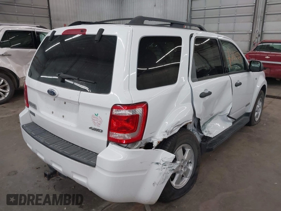 2008 Ford Escape XLT z VIN 1FMCU93108KB04610, wystawiony jako IAAI lot #42453521 z przebiegiem 186 306 mil mil oraz . Historia ofert i sprzedaży dostępna na DreamBid. Obrazek 4.