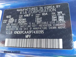 2023 Kia Seltos LX z VIN KNDEPCAA0P7430395, wystawiony jako IAAI lot #41739056 z przebiegiem 23 267 mil mil oraz . Historia ofert i sprzedaży dostępna na DreamBid. Obrazek 9.
