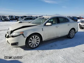 2012 Lincoln MKS with VIN 1LNHL9DR1CG801907, listed as a Copart auction lot 89003845 with 140,961 mi miles and Salvage Title. Bid and sale history available at carsss.com. Image 1.