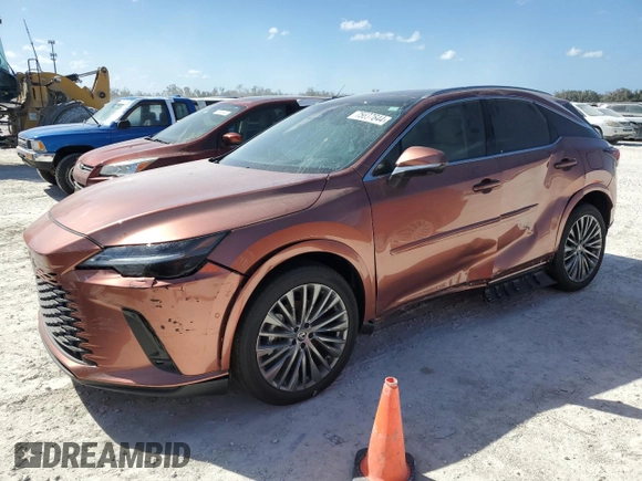 2024 Lexus RX with VIN 2T2BAMBA0RC034926, listed as a Copart auction lot 75637644 with 222 mi miles and Salvage Title. Bid and sale history available at carsss.com. Image 1.
