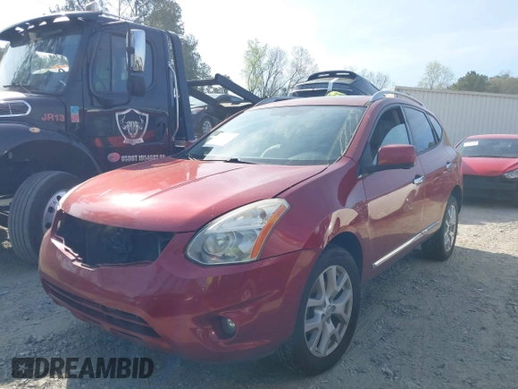 2012 Nissan Rogue S with VIN JN8AS5MT4CW261721, listed as a IAAI auction lot 41904419 with 172,551 mi miles. Bid and sale history available at carsss.com. Image 2.
