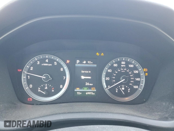 2018 Hyundai Sonata SEL with VIN 5NPE34AF2JH623342, listed as a Copart auction lot 43954545 with 69,973 mi miles and Salvage Title. Bid and sale history available at DreamBid. Image 9.
