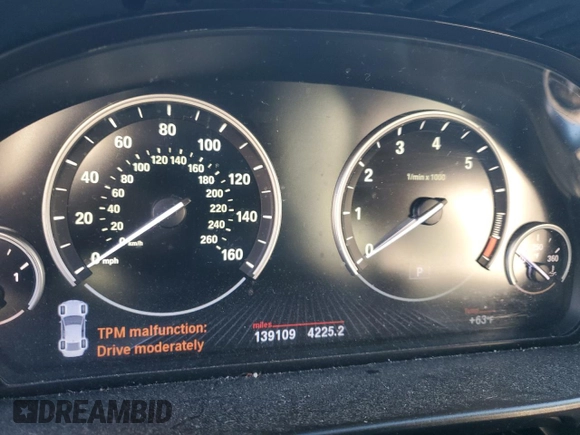 2013 BMW 5 Series 535i xDrive with VIN WBAFU7C56DDU67174, listed as a Copart auction lot 81506484 with 139,109 mi miles and Salvage Title. Bid and sale history available at carsss.com. Image 9.