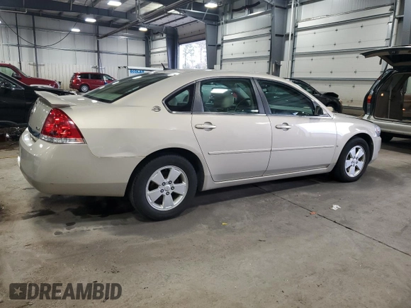 2008 Chevrolet Impala LT with VIN 2G1WT58KX81335621, listed as a Copart auction lot 52862045 with 184,058 mi miles and Salvage Title. Bid and sale history available at DreamBid. Image 3.