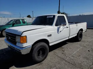 1989 Ford F-150 with VIN 1FTDF15Y6KKB77485, listed as a Copart auction lot 48943525 with 95,808 mi miles and Salvage Title. Bid and sale history available at carsss.com. Image 1.
