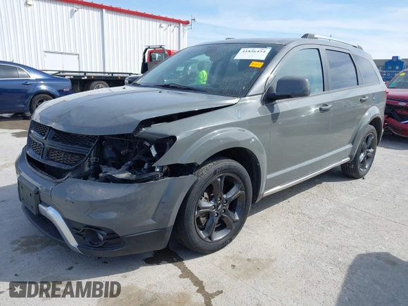 2020 Dodge Journey Crossroad with VIN 3C4PDCGB9LT268385, listed as a IAAI auction lot 41856454 with 93,111 mi miles and . Bid and sale history available at carsss.com. Image 18.