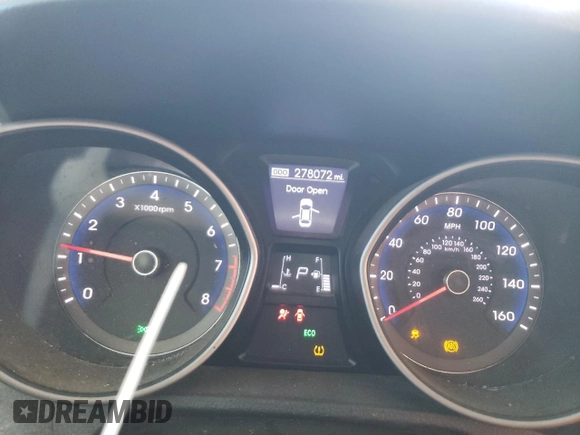 2013 Hyundai Elantra GT with VIN KMHD35LE4DU137076, listed as a Copart auction lot 75998524 with 278,072 mi miles and Clean Title. Bid and sale history available at carsss.com. Image 9.