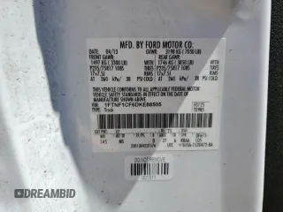 2013 Ford F-150 XL with VIN 1FTNF1CF6DKE88505, listed as a Copart auction lot 60310225 with 36,981 mi miles and Salvage title. Bid and sale history available at DreamBid. Image 12.