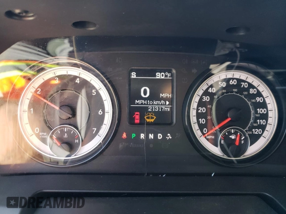 2023 Ram 1500 Tradesman with VIN 3C6JR6DG4PG664982, listed as a Copart auction lot 48566435 with 21,317 mi miles and Clean title. Bid and sale history available at DreamBid. Image 9.