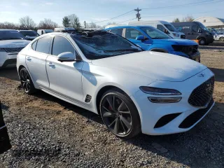 2023 Genesis G70 3.3T with VIN KMTG54TE4PU124582, listed as a Copart auction lot 82248474 with 16,644 mi miles and Salvage Title. Bid and sale history available at DreamBid. Image 4.