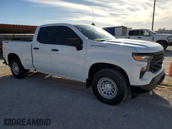 2022 Chevrolet Silverado 1500 Work Truck with VIN 1GCRDAED1NZ506131, listed as a Copart auction lot 44054255 with 103,083 mi miles and Clean Title. Bid and sale history available at DreamBid. Image 4.
