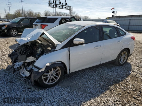 2018 Ford Focus SE with VIN 1FADP3F28JL276424, listed as a Copart auction lot 53211385 with 0 mi miles and Salvage Title. Bid and sale history available at carsss.com. Image 1.