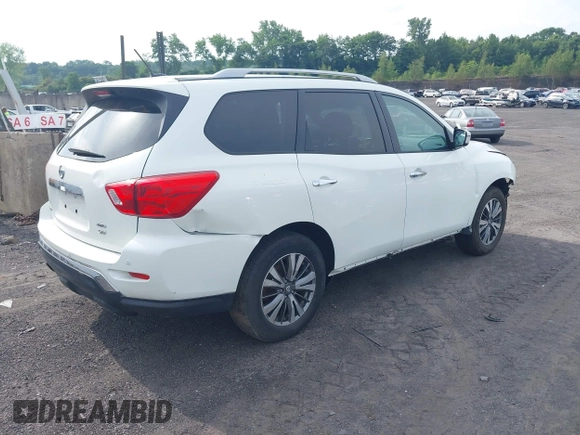 2017 Nissan Pathfinder SV with VIN 5N1DR2MM6HC623919, listed as a IAAI auction lot 42713558 with 50,221 mi miles and . Bid and sale history available at DreamBid. Image 4.