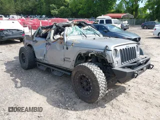 2017 Jeep Wrangler Unlimited Sport with VIN 1C4HJWDG6HL592265, listed as a IAAI auction lot 42335663 with 89,314 mi miles and . Bid and sale history available at DreamBid. Image 1.
