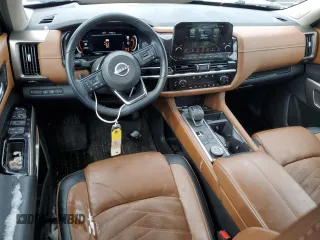 2023 Nissan Pathfinder Platinum with VIN 5N1DR3DK7PC262574, listed as a Copart auction lot 44063835 with 13,480 mi miles and Salvage title. Bid and sale history available at DreamBid. Image 8.