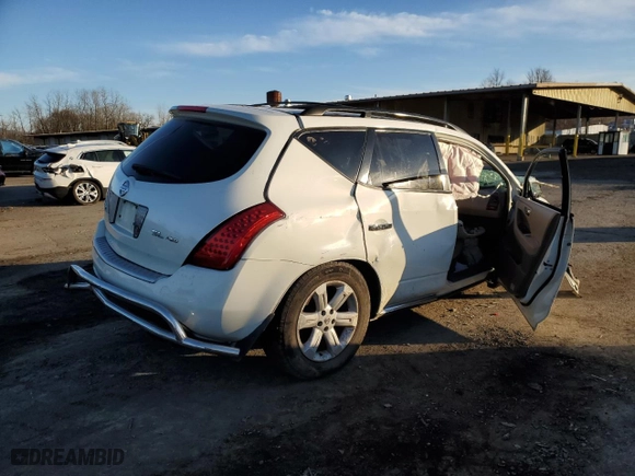 2006 Nissan Murano SE with VIN JN8AZ08W26W532377, listed as a Copart auction lot 82474824 with 0 mi miles and Non Repairable. Bid and sale history available at carsss.com. Image 3.