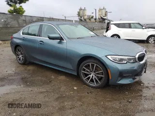 2021 BMW 3 Series 330i with VIN 3MW5R1J03M8B65999, listed as a Copart auction lot 48829075 with 39,730 mi miles and Salvage Title. Bid and sale history available at carsss.com. Image 4.