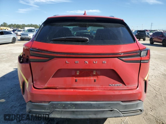 2024 Lexus NX 250 Premium with VIN 2T2GDCAZ6RC007597, listed as a Copart auction lot 42354975 with 71,863 mi miles and Salvage title. Bid and sale history available at DreamBid. Image 6.
