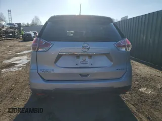 2016 Nissan Rogue SV with VIN KNMAT2MV3GP696657, listed as a Copart auction lot 43572145 with 120,728 mi miles and Salvage Title. Bid and sale history available at carsss.com. Image 6.